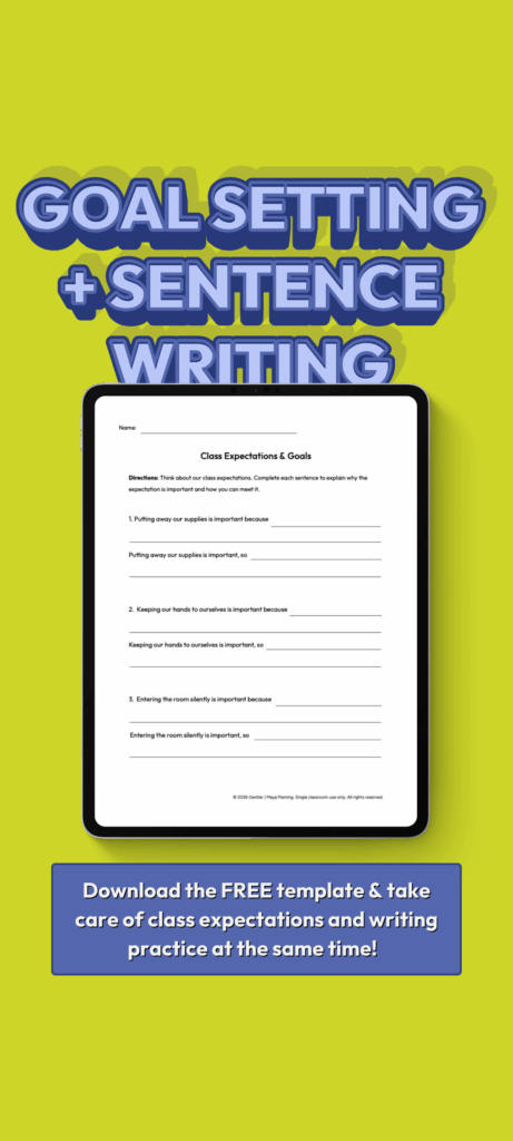 Classroom management strategies & goal setting